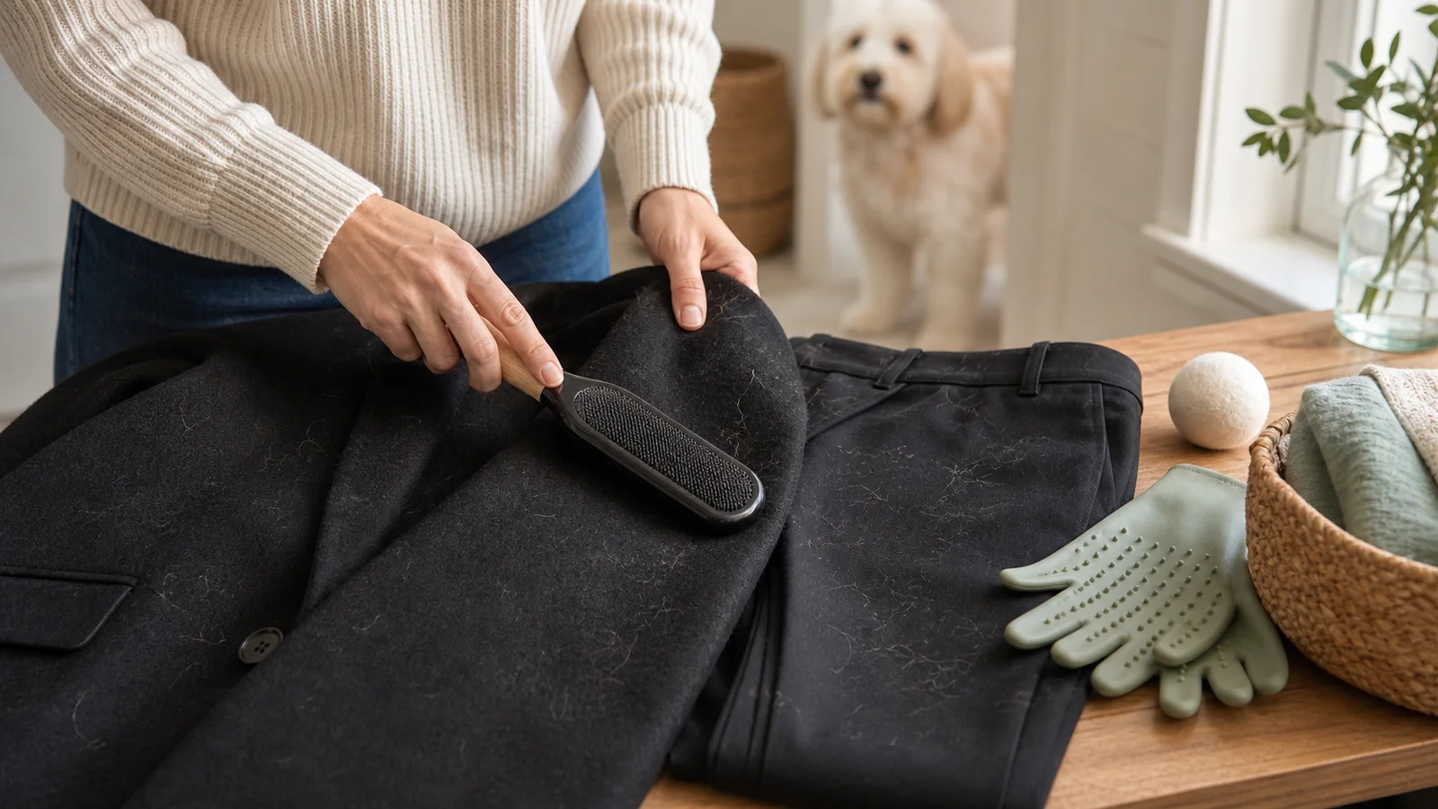 How to Remove Dog Hair From Clothes