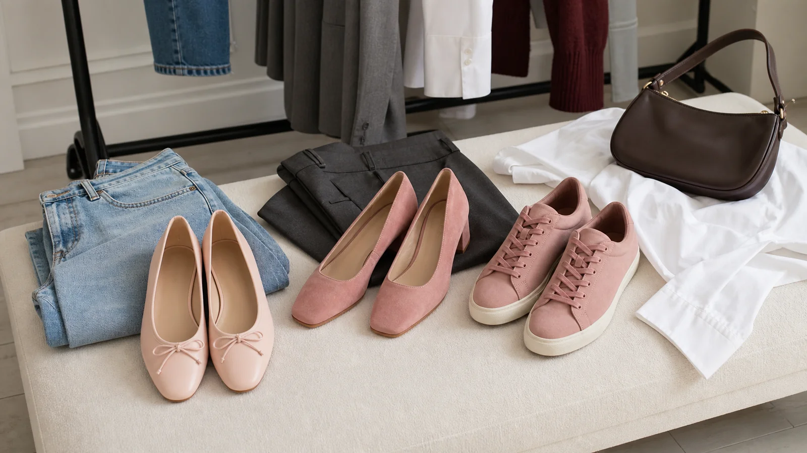 Pink Shoes Outfit Color Guide
